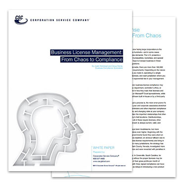 Business License Management White Paper